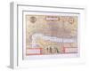 Map of London, from "Civitates Orbis Terrarum", by Georg Braun (1542-1622) and Frans Hogenburg…-Joris Hoefnagel-Framed Giclee Print