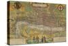 Map of London from Civitates Orbis Terrarum-null-Stretched Canvas