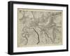 Map of London Grid X-null-Framed Art Print