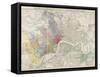 Map Of London-Edward Stanford-Framed Stretched Canvas