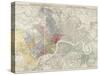 Map Of London-Edward Stanford-Stretched Canvas