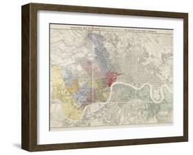 Map Of London-Edward Stanford-Framed Giclee Print