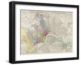 Map Of London-Edward Stanford-Framed Giclee Print