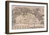 Map of London-Wenceslaus Hollar-Framed Giclee Print