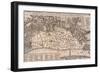 Map of London-Wenceslaus Hollar-Framed Giclee Print