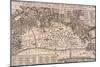 Map of London-Wenceslaus Hollar-Mounted Giclee Print