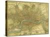 Map of London-Vision Studio-Stretched Canvas