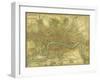 Map of London-Vision Studio-Framed Art Print