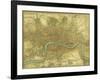 Map of London-Vision Studio-Framed Art Print