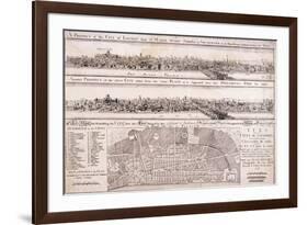 Map of London-Christopher Wren-Framed Giclee Print