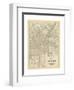 Map of Los Angeles-Wild Apple Portfolio-Framed Art Print