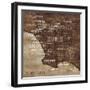 Map of Los Angeles-Luke Wilson-Framed Art Print