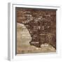 Map of Los Angeles-Luke Wilson-Framed Art Print