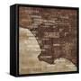 Map of Los Angeles-Luke Wilson-Framed Stretched Canvas