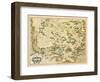 Map of Lotharingia, from 'Atlas Sive Cosmographicae Meditationes De Fabrica Mundi Et Fabricati…-Gerardus Mercator-Framed Giclee Print