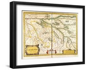 Map of Loudunois in 1627, 1631-null-Framed Giclee Print