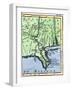 Map of Louisiana, 1744, Showing the Mouths of the Mississippi River While Part of New France-null-Framed Giclee Print