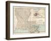 Map of Louisiana. United States. Inset Map of New Orleans and Vicinity-Encyclopaedia Britannica-Framed Art Print