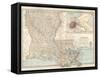 Map of Louisiana. United States. Inset Map of New Orleans and Vicinity-Encyclopaedia Britannica-Framed Stretched Canvas