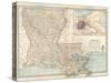 Map of Louisiana. United States. Inset Map of New Orleans and Vicinity-Encyclopaedia Britannica-Stretched Canvas