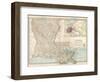 Map of Louisiana. United States. Inset Map of New Orleans and Vicinity-Encyclopaedia Britannica-Framed Art Print