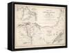 Map of Lower Egypt and Part of Syria, Published by William Blackwood and Sons, Edinburgh and…-Alexander Keith Johnston-Framed Stretched Canvas