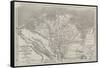 Map of Lower Egypt, Showing the Lines of Railway and Projected Isthmus of Suez Canal-John Dower-Framed Stretched Canvas