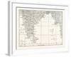 Map of Lower India and Ceylon, Sri Lanka-null-Framed Giclee Print