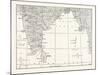 Map of Lower India and Ceylon, Sri Lanka-null-Mounted Giclee Print