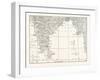 Map of Lower India and Ceylon, Sri Lanka-null-Framed Giclee Print