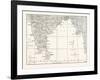 Map of Lower India and Ceylon, Sri Lanka-null-Framed Giclee Print