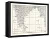 Map of Lower India and Ceylon, Sri Lanka-null-Framed Stretched Canvas