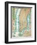 Map of Lower Manhattan and Central Park-Fine Art-Framed Photographic Print