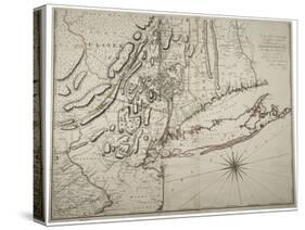 Map of Lower New York State and Surrounding Areas, C.1775-John Montresor-Stretched Canvas