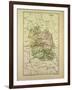 Map of Lozère France-null-Framed Giclee Print