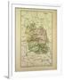Map of Lozère France-null-Framed Giclee Print