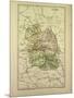 Map of Lozère France-null-Mounted Giclee Print