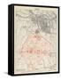 Map of Lutyens' projected Imperial Delhi, 1910-12-null-Framed Stretched Canvas