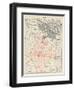 Map of Lutyens' projected Imperial Delhi, 1910-12-null-Framed Giclee Print