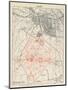 Map of Lutyens' projected Imperial Delhi, 1910-12-null-Mounted Giclee Print