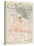 Map of Lutyens' projected Imperial Delhi, 1910-12-null-Stretched Canvas