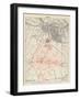 Map of Lutyens' projected Imperial Delhi, 1910-12-null-Framed Giclee Print