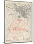 Map of Lutyens' projected Imperial Delhi, 1910-12-null-Mounted Giclee Print