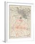 Map of Lutyens' projected Imperial Delhi, 1910-12-null-Framed Giclee Print