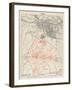 Map of Lutyens' projected Imperial Delhi, 1910-12-null-Framed Giclee Print