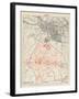 Map of Lutyens' projected Imperial Delhi, 1910-12-null-Framed Giclee Print