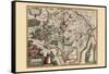 Map of Luxembourg-Pieter Van der Keere-Framed Stretched Canvas