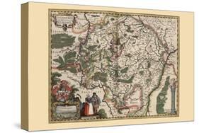 Map of Luxembourg-Pieter Van der Keere-Stretched Canvas