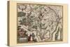 Map of Luxembourg-Pieter Van der Keere-Stretched Canvas