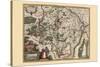 Map of Luxembourg-Pieter Van der Keere-Stretched Canvas